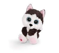 NICI Doudou - Peluche GLUBSCHIS Husky Barkley 15cm, avec des Grands Yeux Scintillants