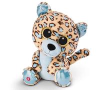 NICI Doudou-Peluche GLUBSCHIS léopard Lassi 15cm, avec des Grands Yeux Scintillants, 45566, No Color