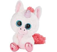 NICI Doudou - Peluche GLUBSCHIS Licorne Milky-Fee 15cm, avec des Grands Yeux Scintillants