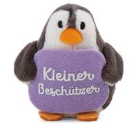 NICI Doudou Pingouin avec Message Petit Protecteur 7 cm - Peluche Douce pour Aimer, câliner et Jouer, Porte-Bonheur, Excellent Cadeau pour Enfants et Adultes | 63209