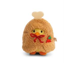 NICI doudou Poussin Tschieps 8 cm avec sauce chili & costume de cuisse de poulet en boîte cadeau - jaune - Peluche douce, adorable pour câliner et jouer, pour enfants et adultes - 61653
