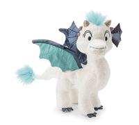 NICI Peluche Dragon Zafura – 20 cm, Blanc, Effet pailleté, Doux – 62415