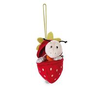 NICI Fourmi en peluche Enzi 13cm gris avec boucle à la fraise - Peluche douce et durable, mignonne peluche à câliner, pour jouer, pour enfants et adultes, une excellente idée de cadeau - 49434