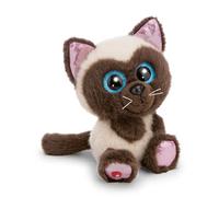 NICI Glubschis Chat Siamois Selma, 15 cm, Beige, Peluche Douce et Mignonne, pour câliner et Jouer, pour Enfants et Adultes, idée Cadeau - 63024
