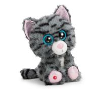 NICI Peluche Chat Glubschis Nomelia tigré Gris 25 cm – Douce, pour câliner, idée cadeau