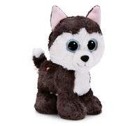 NICI GLUBSCHIS Doudou chien Husky Barkley 15 cm - Peluche colorée avec de grands yeux scintillants, peluche pour les amateurs de doudous - 49398