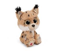 NICI GLUBSCHIS Doudou en peluche Lynx Lenzo 15cm crème - Peluche douce, mignonne peluche à câliner, pour jouer, pour enfants et adultes, une excellente idée de cadeau - 49295