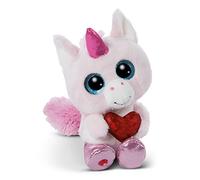 NICI Glubschis : Glubschis - L’Originale - Licorne en Peluche Assise Wubby Wub 15 cm I Jouet Animal Douillet avec de Grands Yeux Scintillants - 47881