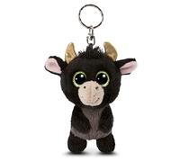 NICI Glubschis : l’Originale - Bubalu Le Taureau Porte-clés de Glubschis 9 cm - Pendentif en Peluche pour Cordons, Porte-clé et Trousseau - Porte-Bonheur de Sac - Cadeau Original Enfant