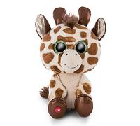 NICI Glubschis : L’Originale - Girafe en Peluche Halla Glubschis 15 cm - Peluches adorables - Doudou avec de Grands Yeux Brillants - Animaux du Zoo Duveteux à câliner et pour Jouer - Doudous girafes