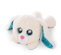 NICI Glubschis : L’Originale - Glubschis Lapin en Peluche Wolli-Dot 25cm - Lapin Couché avec de Grands Yeux Pailletés - Jouets Douillets pour Les Amateurs de Peluches - Doudou - Cadeau Enfant 46925