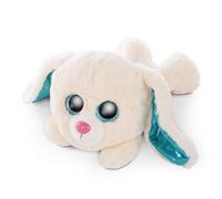 NICI Glubschis : L’Originale - Glubschis Lapin en Peluche Wolli-Dot 25cm - Lapin Couché avec de Grands Yeux Pailletés - Jouets Douillets pour Les Amateurs de Peluches - Doudou - Cadeau Enfant 46925