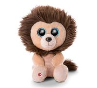 NICI Peluche Lion Cliff Glubschis 25 cm – Polyester brun – Grands yeux brillants