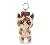 NICI Glubschis : L’Originale - Porte-clés Girafe Halla Glubschis 9 cm - Peluches Animaux du Zoo - Pendentif Animal Jouet pour Trousseau et Cordon - Mini Peluche, Porte Clef pour Filles et garçons
