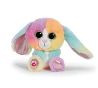 NICI Glubschis Lapin Hoppibow, 15 cm, Multicolore, Peluche Douce et Mignonne, pour câliner et Jouer, pour Enfants et Adultes, idée Cadeau - 62497