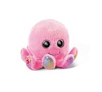NICI Glubschis : Le Poulpe Poli Original de 22 cm-Peluches Animaux de la mer pour Les Amateurs de Jouets Tout Doux, Doudou Pieuvre Yeux Scintillants à câliner et pour Jouer, 46969, Rose/Multicolore