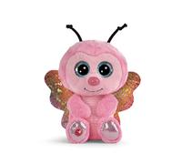 NICI GLUBSCHIS Papillon Lilli Papilli 15 cm - Peluche Douillette, Adorable Doudou à dorloter et à Utiliser comme Jouet, pour Enfants et Adultes, 48734, Super Idée Cadeau, Rose