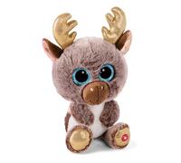 NICI GLUBSCHIS Peluche Renne Chocolate Mousse 15 cm, Marron, Peluche Douce, Compagnon Adorable pour câlins et Jeux, Superbe idée Cadeau pour Enfants et Adultes - 62289