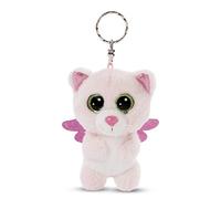NICI Glubschis Porte-clés Ange Gardien 9 cm Chat Glowy Malli, Rose Bonbon