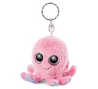 NICI Glubschis Poulpe Poli Original 8 cm-Peluches Animaux de la mer, Pieuvre clés dotée d’Une Attache pour Cordon, Trousseau et Porte-Clef Fille-Doudou Cadeau Enfants, 46963, Rose/Multicolore