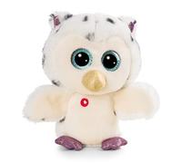 NICI Glubschis Schlenker Peluche Hibou Ulula 15cm I Chouette Assise avec de Grands Yeux Scintillants I Jouet Douillet pour Les Fans de Peluches Animales - 47687