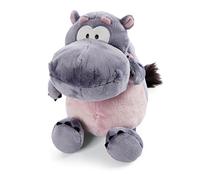 NICI Hippopotame en Peluche DJ Nilbert 25 cm - Peluches Hippopotames Durables pour Filles, Garçons, Bébés - Jouet Douillet Animal Hippo pour Collectionner et Câliner - Doudou de Wild Friends