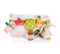Nici Hochet Poussette Chaîne Lapin Et Hibou 40 Cm
