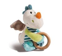 NICI- Jouet en Forme de Dragon Dragilu avec Anneau en Bois et Cloche, 43705, Multicolore