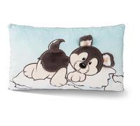 Nici Kissen Husky Swante Oreiller Pour Bébé Gris Et Turquoise