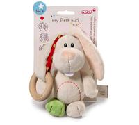 Nici Lapin Doudou Tilli Avec Anneau En Bois Teddy 15 Cm