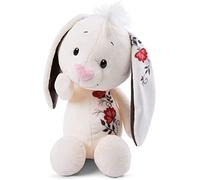 NICI Lapin en Peluche 35cm avec Motifs romantiques sur Les Oreilles - Peluches Lapins pour Filles, garçons et bébés - Jouets Animaux Doux à câliner, pour Jouer et Offrir - Doudou Moelleux