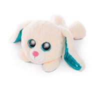 NICI Glubschis : L’Originale - Glubschis Lapin en Peluche Wolli-Dot 25cm - Lapin Couché avec de Grands Yeux Pailletés - Jouets Douillets pour Les Amateurs de Peluches - Doudou - Cadeau Enfant 46925