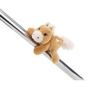 NICI MagNICI 62232 Jument Holly K. en peluche avec aimant, 12 cm, marron, adhère aux surfaces en métal, aux tableaux magnétiques et aux poignées de sac, compagnon de voyage, excellent cadeau