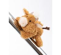 MagNICI Peluche Vache des Highlands McMooray 12cm Brun - Peluche avec Aimant - Animal magnétique pour réfrigérateur, Tableau Noir, élément métallique et Beaucoup Plus, Superbe idée Cadeau