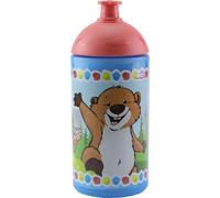 NICI Marmotte et écureuil Gourde, Gourde, Gourde pour enfants, polypropylène, bleu / multicolore / orange, 500 ml, 41871