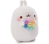 Nici Peluche Molang Avec Fleur Arc-en-ciel En Boîte Cadeau 24 Cm
