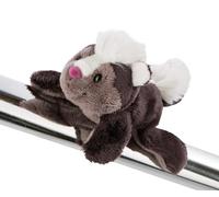 NICI- Mouffette MagNICI Chiala Skunk 12cm, 47335, Noir/Gris
