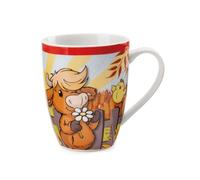 NICI Mug Vache des Highlands McMooray & Poussin Eggwina 310ml Porcelaine Rouge - Gobelet Tasse à thé Tasse à café Tasse en Porcelaine avec Anse pour Boissons Froides et Chaudes - Super idée Cadeau
