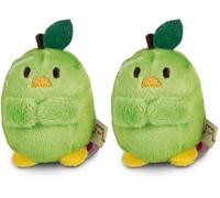 NICI MYMOCHI Peluche Poussin Tschieps Pomme 5cm Vert - Douce et Mignonne à câliner, pour Jouer, pour Enfants et Adultes, Une Excellente idée de Cadeau (Lot de 2)