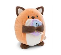 NICI MYMOCHI Peluche Renard Geeks 27 cm avec jeu vidéo beige - Peluche douce, mignonne peluche à câliner, pour jouer, pour enfants et adultes, une excellente idée de cadeau - 61157