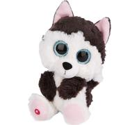 NICI Doudou - Peluche GLUBSCHIS Husky Barkley 15cm, avec des Grands Yeux Scintillants