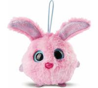 NICI NICIdoos BallBies Lapin avec boucle, doudou, peluche, étiquette de sac, pendentif, peluche, 9 cm, 46879