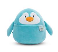 NICI Doudou Chill Pingouin 20 cm Bleu – Peluche douce pour câliner et jouer