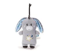 NICI Littledoo Aide à l'endormissement, motif âne, 25 cm, multifonction, Gris