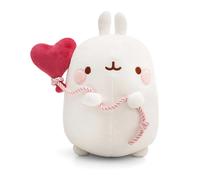 NICI peluche MOLANG avec ballon en forme de cœur 12 cm blanc – douce et câline, idée cadeau