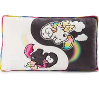 NICI Oreiller Licorne Yin et Yang arc-en-ciel, 43x25 cm