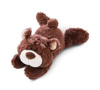 NICI Ours en Peluche couché 50 cm - Jouets durables pour Filles, garçons et bébés - Peluches Animaux pour Jouer, à Collectionner et à câliner - Doudou Moelleux, Brun Cacao - Cadeau Enfant