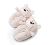 NICI Pantoufles Ours Bendix taille 38-41 L - Peluche Pantoufles enfants antidérapantes, Chaudes et douillettes pantoufles animaux pour enfants & adultes - 49491