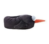 NICI Chaussons au Motif de Jorge Thunder Le Pingouin 40-43 (Taille L), en Peluche, Gris, Doux et Chauds, pour Enfants et Adultes, avec Semelle antidérapante, Pantoufles - 62450