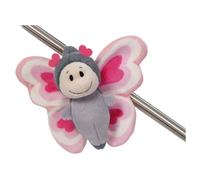 NICI MagNICI 62608 Papillon Love en Peluche avec Aimant, 10 cm, Rose, adhère aux Surfaces en métal, aux Tableaux magnétiques et aux poignées de Sac, Compagnon de Voyage, Superbe idée Cadeau